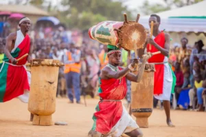 African musicians performing at Calling Ministry outreach